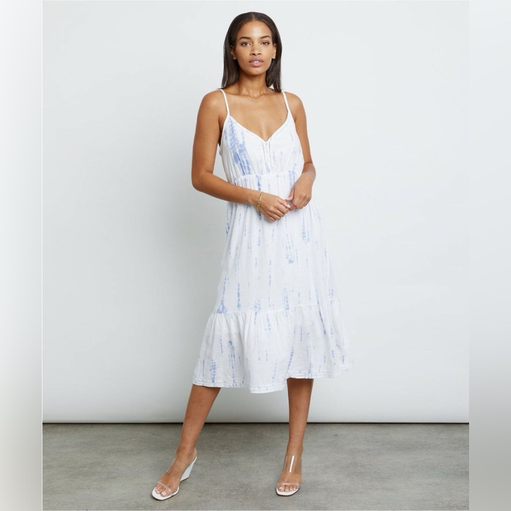 Rails Delilah tie dye linen blend midi dress, XS
